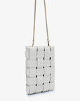 LINDY WOVEN CELLPHONE OFF-WHITE