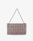 LINDY WOVEN CLUTCH SMALL LIGHT TAN