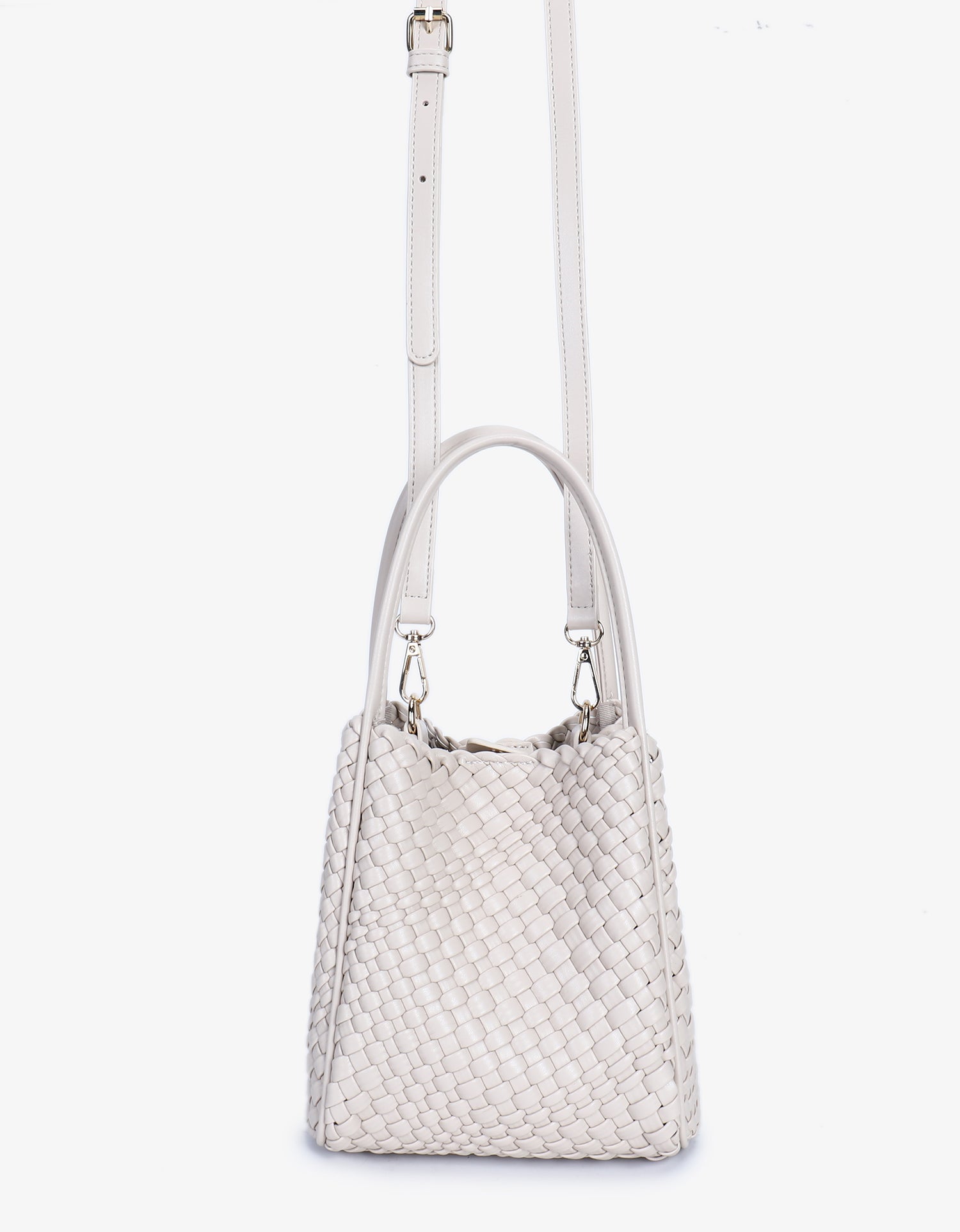 HOLLACE MINI TOTE WOVEN CREAM