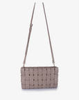 LINDY WOVEN CLUTCH SMALL LIGHT TAN