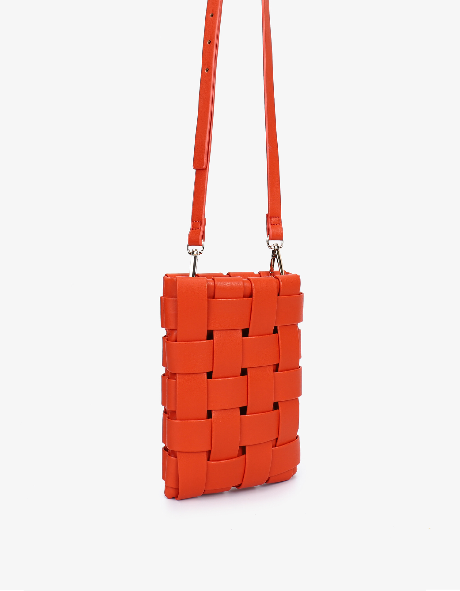 LINDY WOVEN CELLPHONE ORANGE