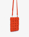 LINDY WOVEN CELLPHONE ORANGE