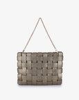 LINDY CLUTCH WOVEN LARGE GOLD