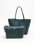 DEPARTURE TOTE TEAL/TAUPE