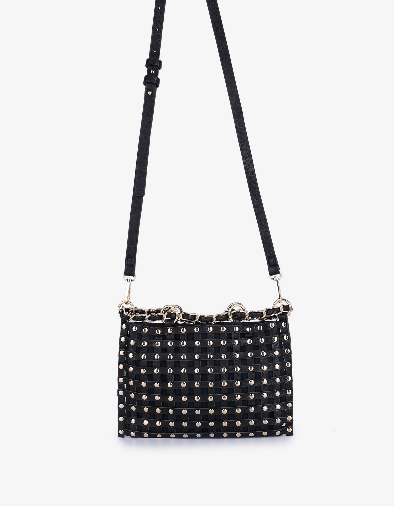 ZOYA STUDDED CROSSBODY BLACK - REMI/REID