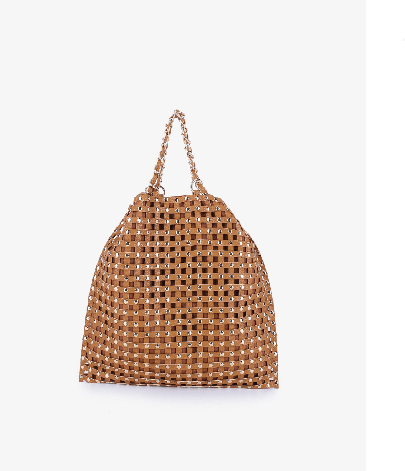 ZOYA STUDDED SHOULDER BROWN - REMI/REID