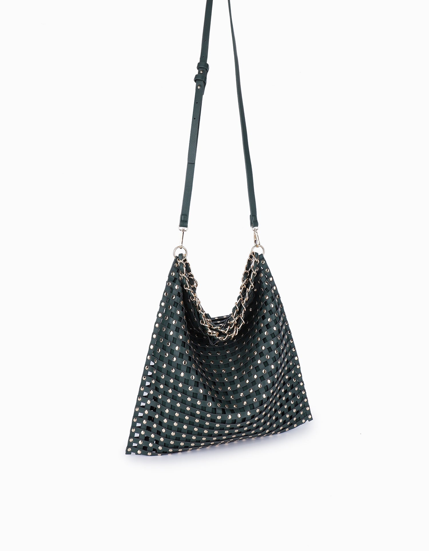 ZOYA STUDDED SHOULDER EMERALD - REMI/REID