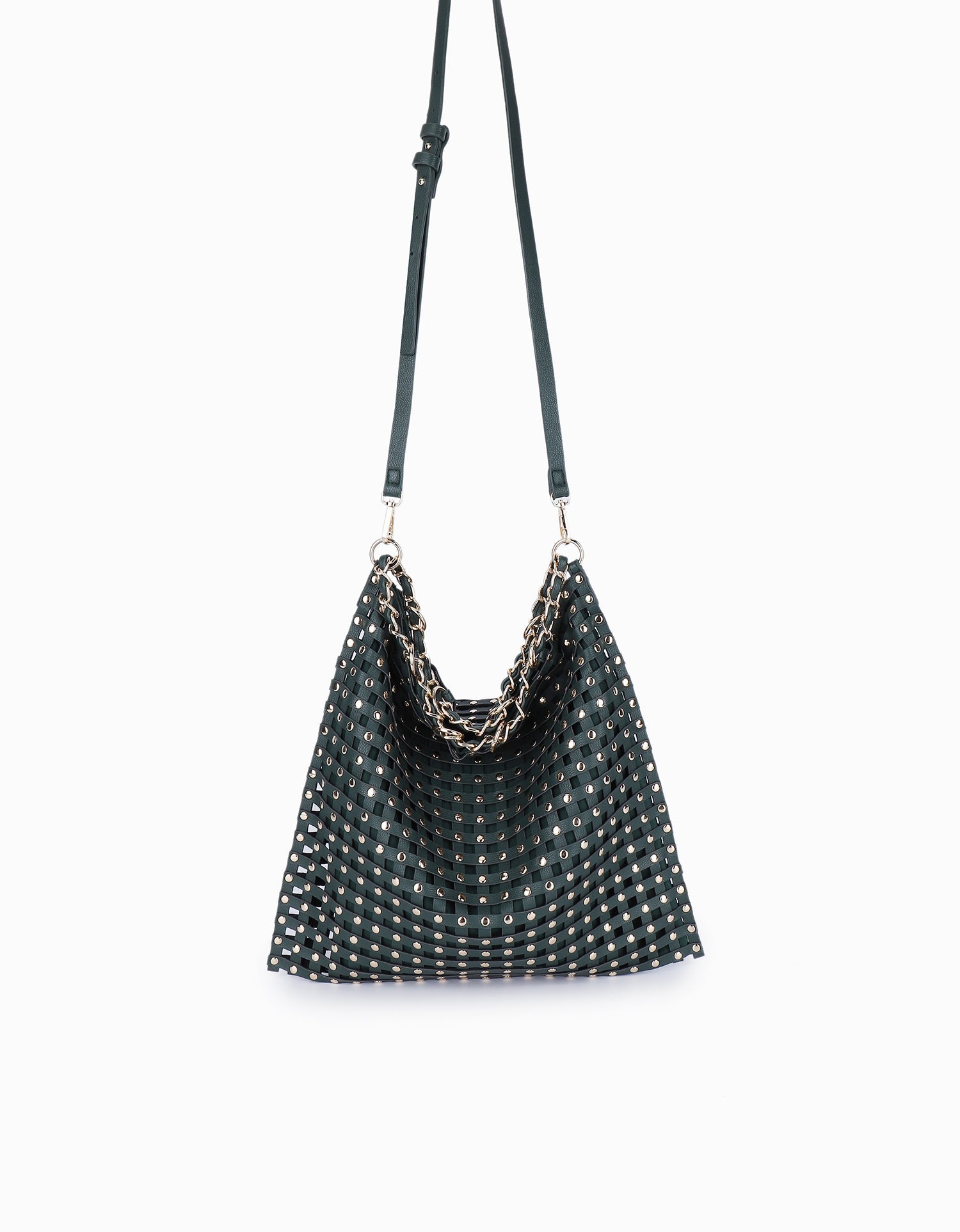 ZOYA STUDDED SHOULDER EMERALD - REMI/REID